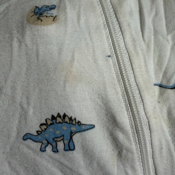 Kyte Baby Zippered Footie in Jurassic Blue Dinosaur Print Size 18-24 Months - Picture 12 of 16
